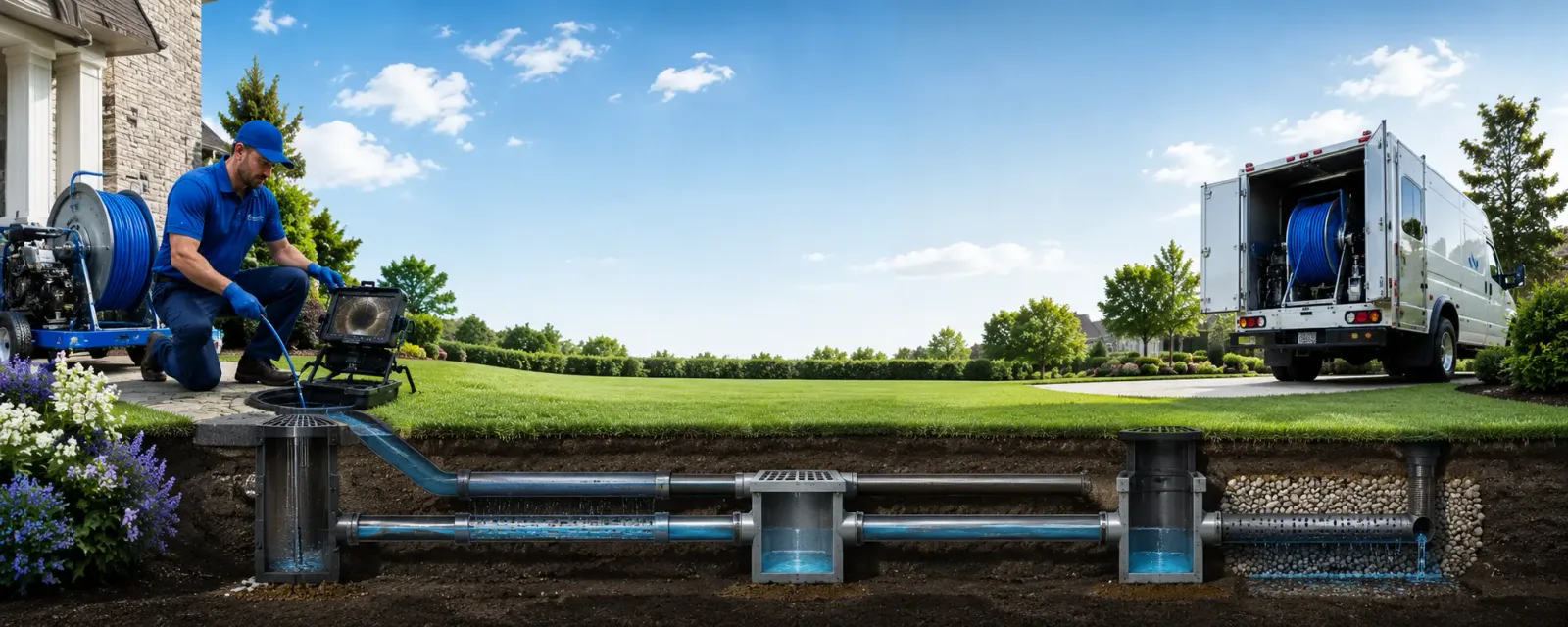 Outdoor drain cleaning information for Camp Dennison, OH